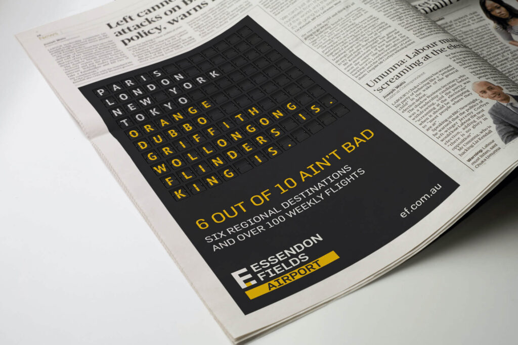 Essendon Fields Melbourne Regional Destination Campaign